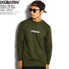 DOUBLE STEAL SMALL BASIC LOGO L/S TEE -ARMY/WHITE- 965-14092画像