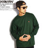 DOUBLE STEAL ROSE EMBROIDERY L/S TEE -FOREST GREEN- 905-12054画像