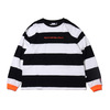 FILA STRIPE LONG SLEEVE TEE BLACK FM9833-08画像