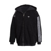 adidas FULL ZIP HOODIE BLACK FU3825画像