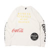 ATMOS LAB COCA-COLA BY ATMOS LAB DRINK DELICIOUS LS TEE WHITE AT20-050-WHT画像