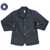 POST OVERALLS 3101 WOOL MELTON OK RIDER2 JACKET dark charcoal heather画像