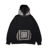 ATMOS LAB x MANASTASH PAISLEY HOODIE BLACK AL20F-02-BLK画像