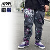 LEFLAH PAINT DENIM TAPERED BUGGY PANTS画像