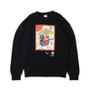 PUMA atmos × THREE TIDES TATTOO crew neck sweat BLACK 921468-01画像