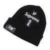 Supreme 20FW New Era Cross Box Logo Beanie BLACK画像