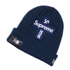 Supreme 20FW New Era Cross Box Logo Beanie NAVY画像