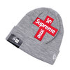 Supreme 20FW New Era Cross Box Logo Beanie GRAY画像