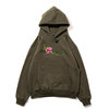 APPLEBUM Flower Logo Sweat Parka OLIVE画像