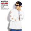 Sequence by B-ONE-SOUL TOM and JERRY FACES SLEEVE L/S TEE -WHITE- T-0770906画像