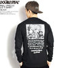 DOUBLE STEAL WALL PHOTO L/S T-SHIRT -BLACK- 906-14106画像