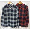 THE FLAT HEAD FN-SNR-003L OMBRE CHECK FLANNELNEL SHIRT画像