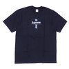 Supreme 20FW Cross Box Logo Tee NAVY画像