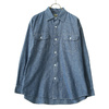 GOLD CHAMBRAY BIG WORK SHIRT GL28482画像