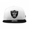 NEW ERA LAS VEGAS RAIDERS 9FIFTY SNAPBACK CAP WHITE BLACK NR11872958画像