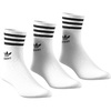 adidas MID CUT CREW SOCKS 3P WHITE/BLACK GD3575画像