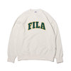 FILA COLLEGE LOGO CREWNECK OFFWHITE FS0109-02画像