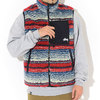 STUSSY Striped Sherpa Vest 118400画像
