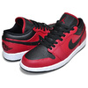 NIKE AIR JORDAN 1 LOW gym red/black-white 553558-605画像