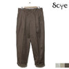 SCYE BASICS San Joaquin Cotton Tapered Pleated Trousers 5121-81521画像