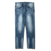 APPLEBUM Kate Slim Stretch Denim Pants (Damage) INDIGO画像
