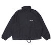 ESSENTIALS HALF-ZIP TRACK JACKET BLACK画像