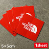 THE NORTH FACE TNF Square Logo Sticker Mini RED NN32015画像