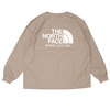 THE NORTH FACE PURPLE LABEL × BEAUTY&YOUTH L/S LOGO TEE BEIGE NP2080N画像