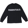 ESSENTIALS 3M LOGO L/S TEE BLACK画像