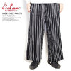 COOKMAN WIDE CHEF PANTS STRIPE BLACK 231-11839画像