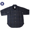 POST OVERALLS 3206 CRINKLE LINEN/COTTON NEUTRA2 SHIRTS blackwatch画像