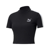 PUMA CLASSICS RIB MOCK NECK TOP Puma Black 530229-01画像