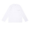 COMME des GARCONS SHIRT Plain With Front Logo L/S Tee WHITE画像