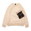APPLEBUM Boa Pocket Crew Sweat SAND画像