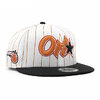 NEW ERA ORLANDO MAGIC CITY EDITION 9FIFTY SNAPBACK CAP WHITE CHARCOAL BJ60102726画像