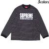 Supreme 21SS Thin Stripe L/S Top画像