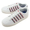 K-SWISS COURT PRO II CMF S TAPE 07124 White/Navy/Red 36101340画像