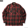 BLUCO OMBRE WORK SHIRTS L/S (RED-BLK) OL-109TO-021画像