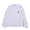 THE SIMPSONS × SECRET BASE × atmos BART EMBROIDERY POCKET LS TEE WHITE MAT21-S020画像