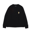 THE SIMPSONS × SECRET BASE × atmos BART EMBROIDERY POCKET LS TEE BLACK MAT21-S020画像