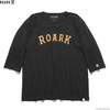 ROARK REVIVAL "MEDIEVAL LOGO" FOOTBALL TEE (BLACK) RFTJ700画像