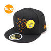 NEW ERA Kid's 59FIFTY 読売ジャイアンツ ブラック × ブラック/ラストオレンジ 12593779画像