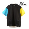 gym master ComfyナイロンメッシュポケットT ブラック/ベージュCRZ G621626-93画像
