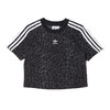adidas CROPPED TEE MULTI COLOR/BLACK HB4757画像