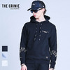CRIMIE FLAME EMBROIDERY SWEAT HOODIE CR1-02A1-CL50画像