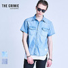 CRIMIE DENIM SHORT SLEEVE SHIRT CR1-02A1-SS02画像