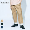 MSML/MUSIC SAVED MY LIFE VENTILE TWO TUCK WIDE CHINO PANTS M11-02A1-PL01画像