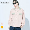 MSML/MUSIC SAVED MY LIFE COLOR OPEN COLLAR LONG SLEEVE SHIRT M11-02A1-SL04画像