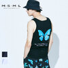 MSML/MUSIC SAVED MY LIFE BUTTERFLY GRAPHIC TANK TOP画像