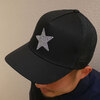 YOSHINORI KOTAKE DESIGN × BARNEYS NEWYORK BLACK LINE RHINESTONE STAR MESH CAP BLACK画像